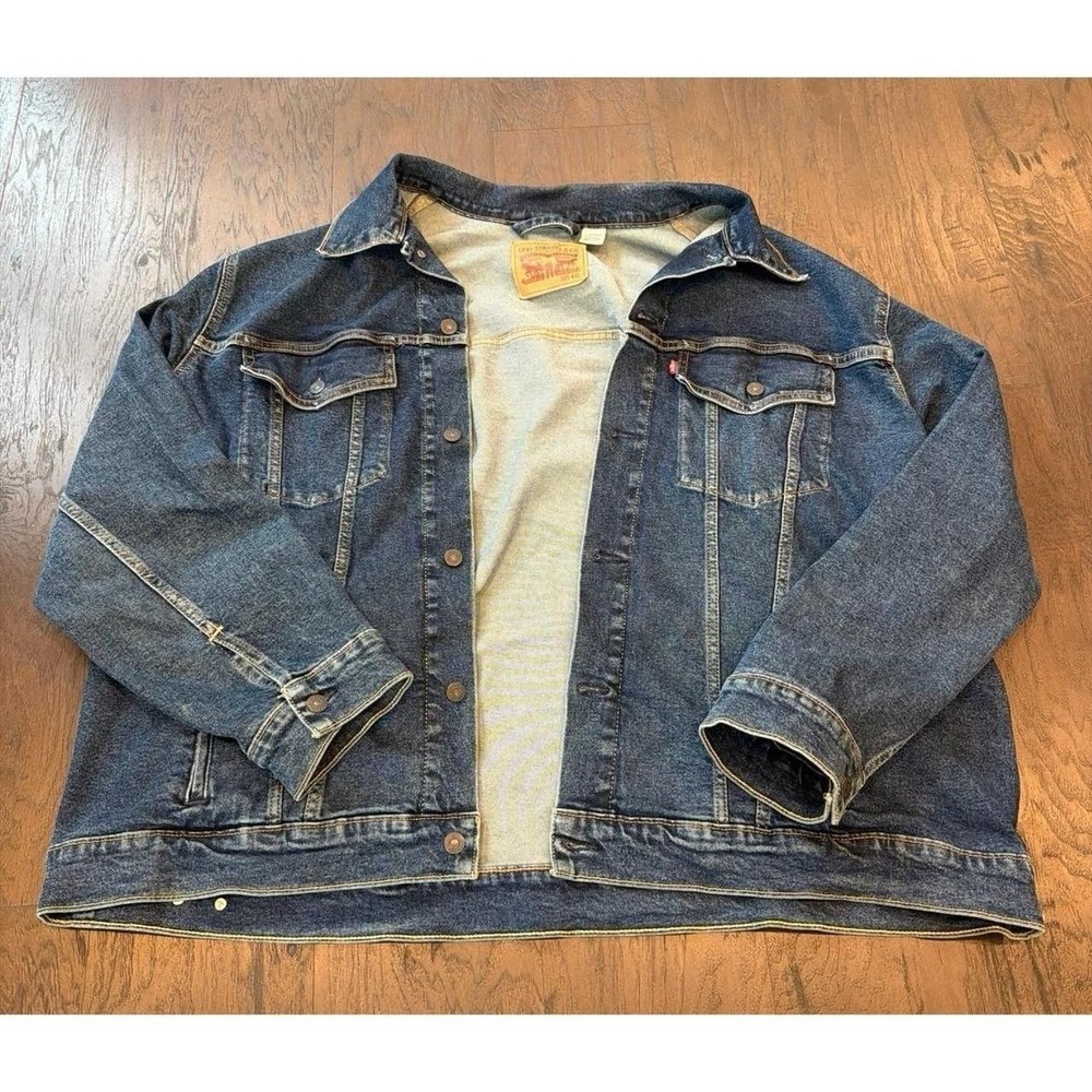 Levi's Trucker Denim Jacket Mens 4XL Blue Button Front Classic Jean Jacket